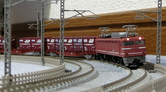 Nゲージ1488 EF510-500 が牽く カシオペア 北斗星 | 豊四季車両基地