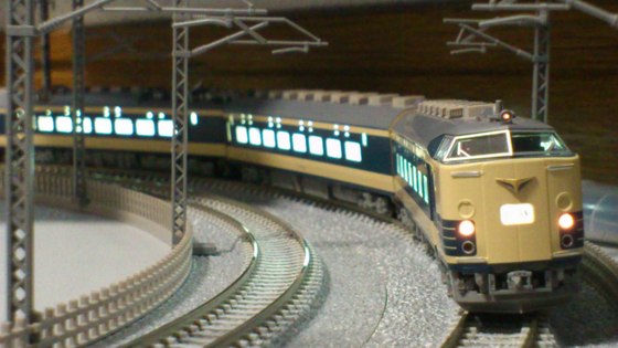 Nゲージ 485 583系 N1N2編成 入線 | 豊四季車両基地